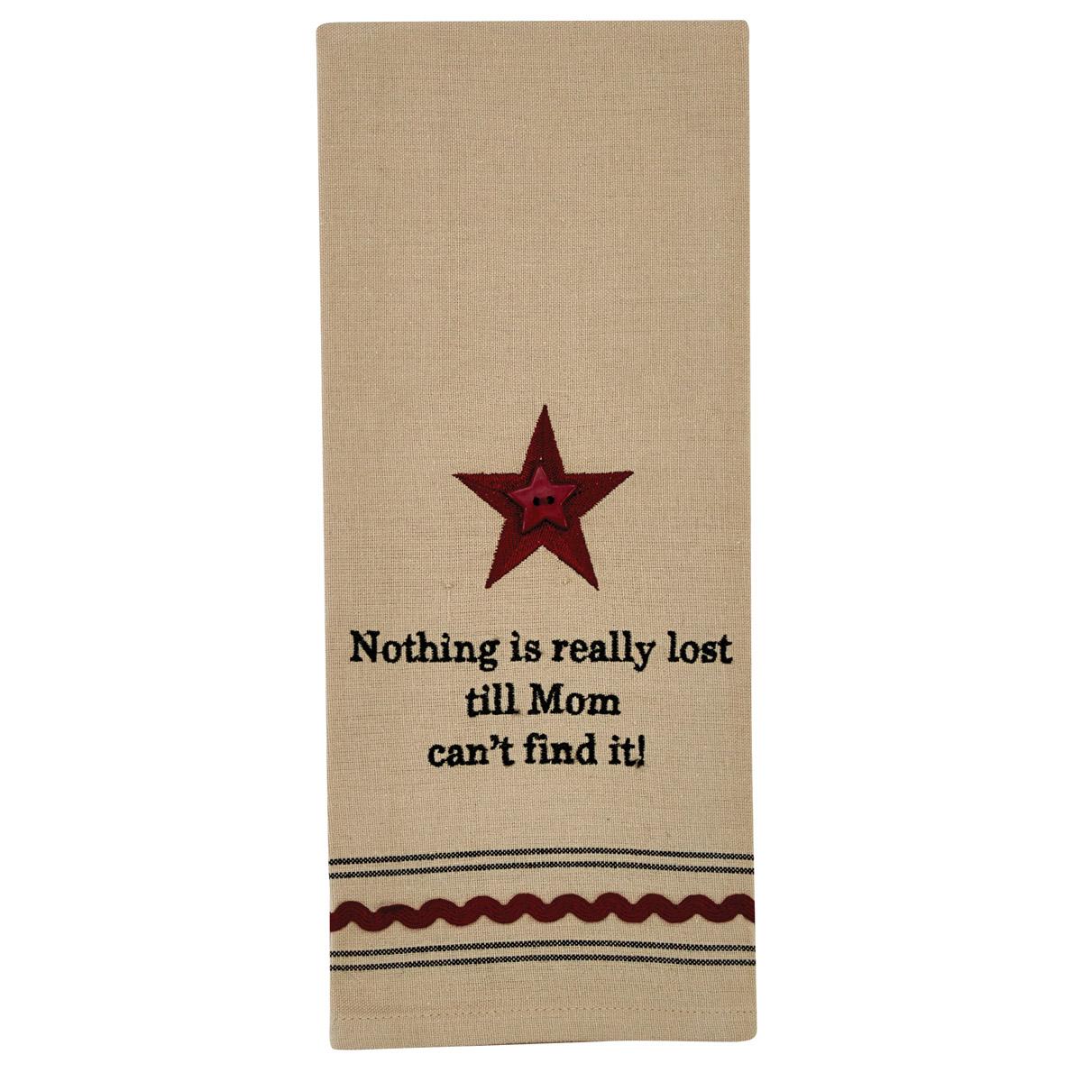 Nothing Till Mom Dishtowel - The Fox Decor
