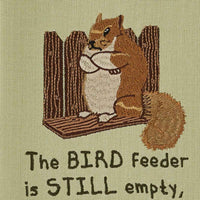 Bird Feeder's Still Empty Embroidered Dishtowels - Set of 2 Park Designs - The Fox Decor