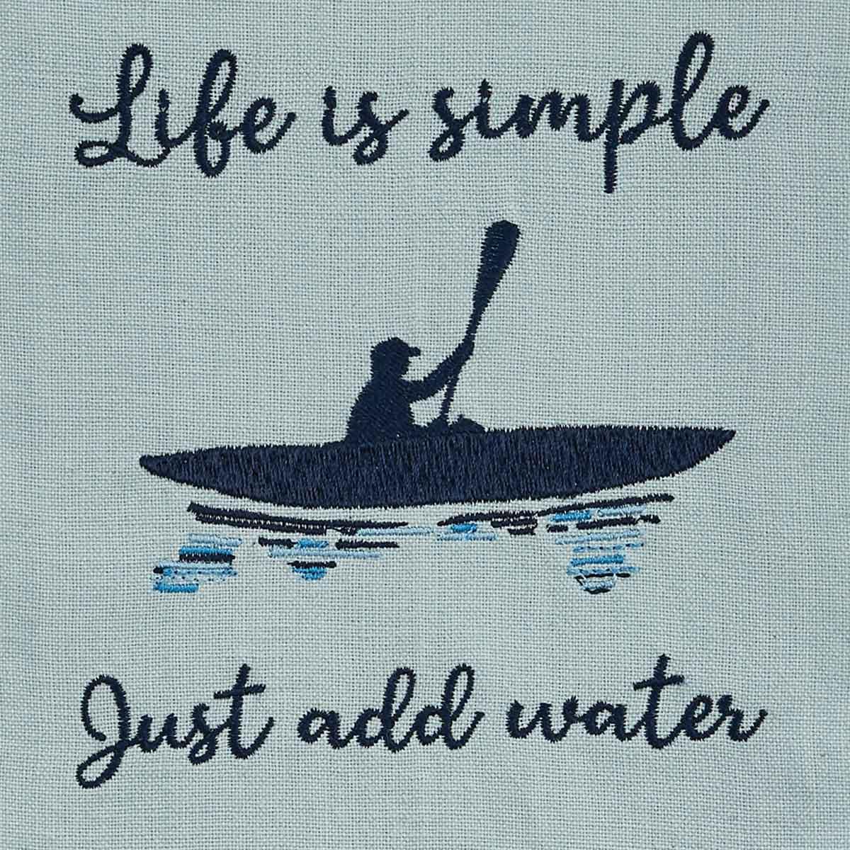 Just Add Water Embrioidered Dishtowel - Set of 2 Park Designs - The Fox Decor