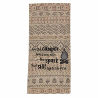 An Old Camper Lives Here Embroidered Dishtowel - Set of 2 Park Designs - The Fox Decor