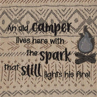 An Old Camper Lives Here Embroidered Dishtowel - Set of 2 Park Designs - The Fox Decor