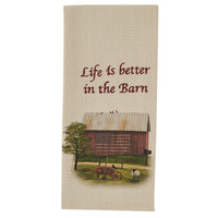 Life In Barn Dishtowel - Set of 2 Park Designs - The Fox Decor