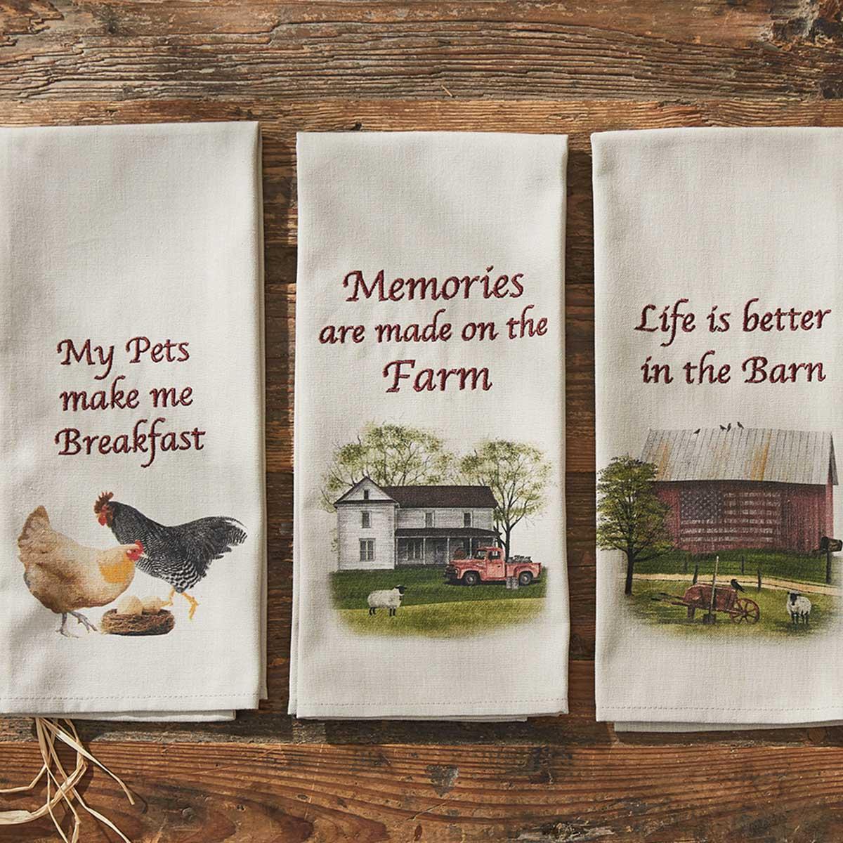 Memories On Farm Dishtowel - The Fox Decor