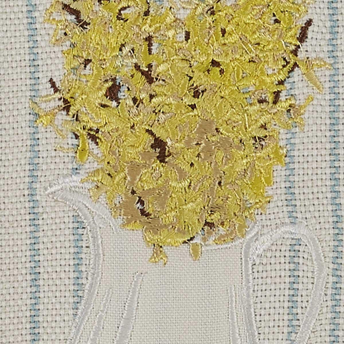 Forsythia Applique Embroidery Dishtowel - Set of 2 Park Designs - The Fox Decor