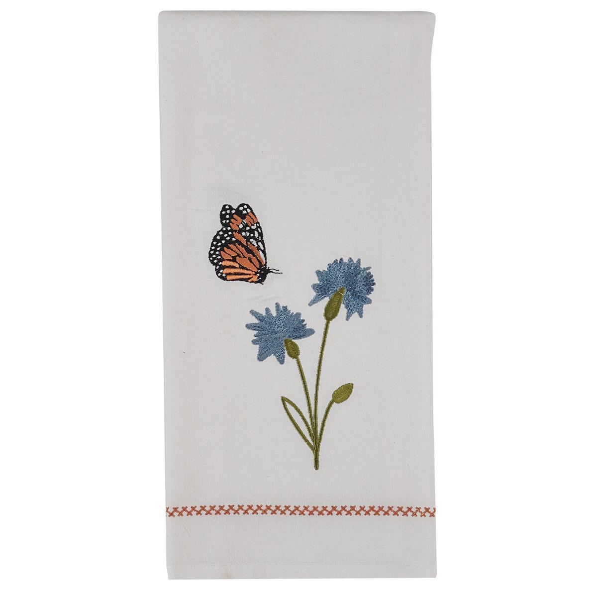 Blue Flower Decorative Dishtowels - Set of 2 Park Designs - The Fox Decor