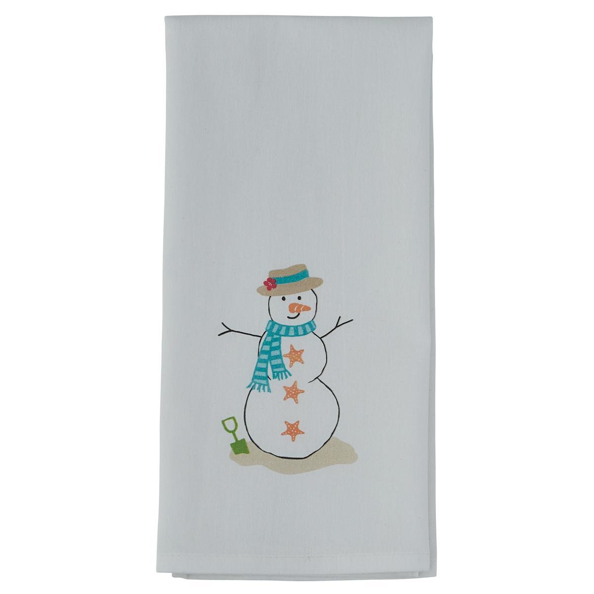 Beach Snowman Printed Towel - Set of 2 Park Designs - The Fox Decor