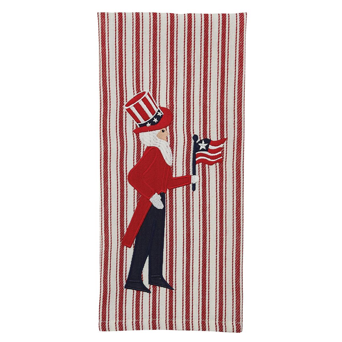 Uncle Sam Applique Dishtowel - The Fox Decor