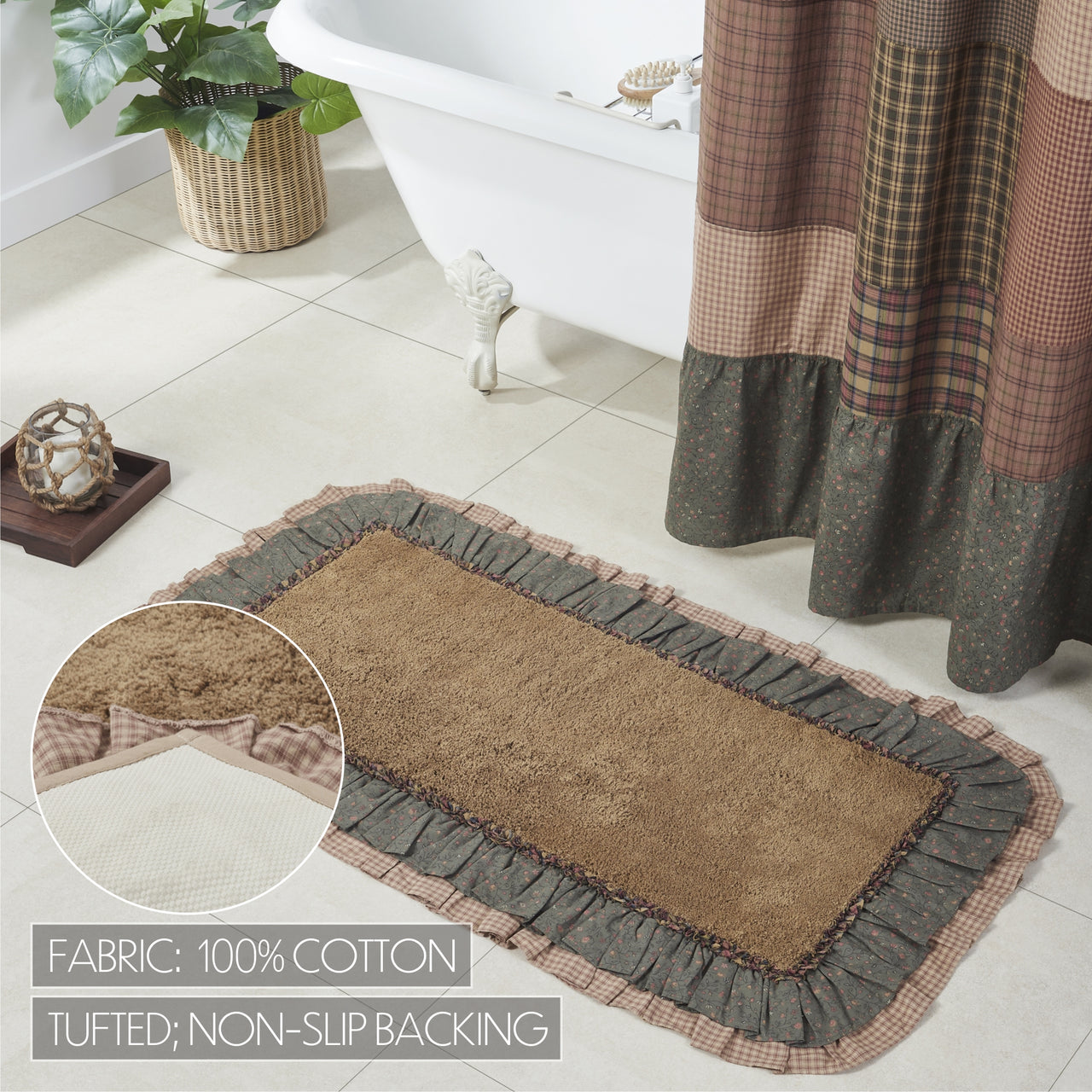 Crosswoods Bathmat 27" x 48" VHC Brands