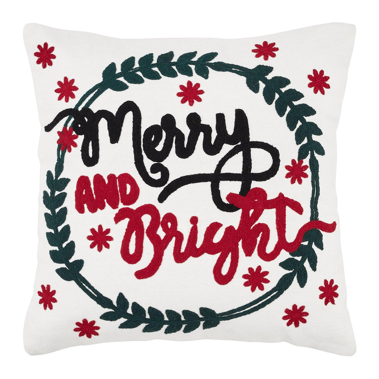 Black Plaid Merry & Bright Pillow 18x18 - The Fox Decor