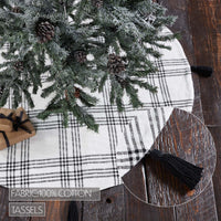 Thumbnail for Black Plaid Tree Skirt 55 - The Fox Decor