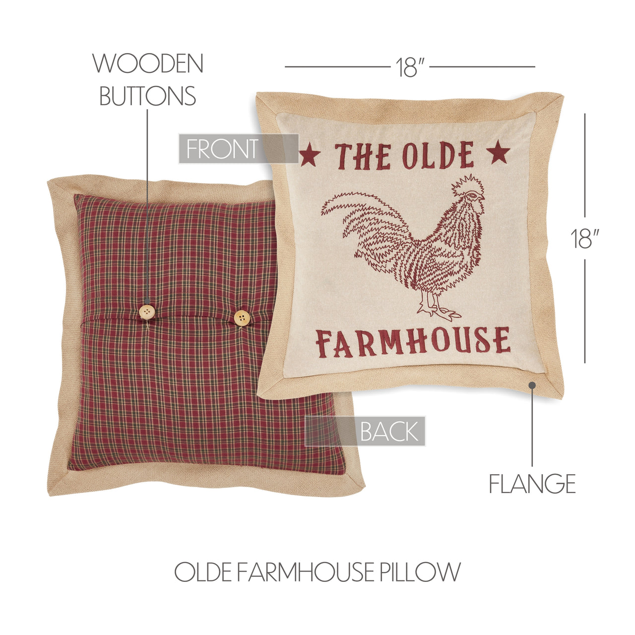 Cider Mill Olde Farmhouse Pillow 18x18 VHC Brands
