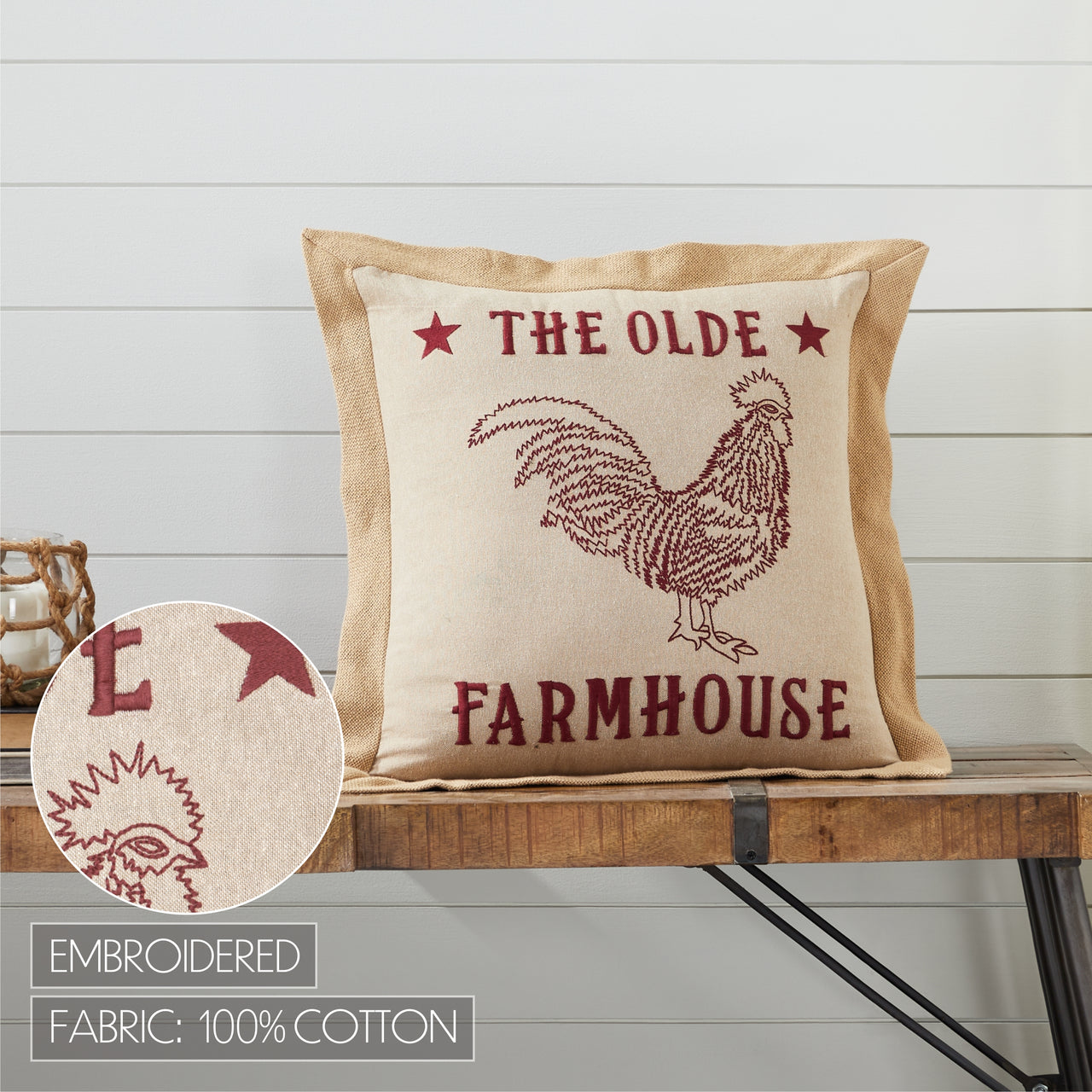 Cider Mill Olde Farmhouse Pillow 18x18 VHC Brands