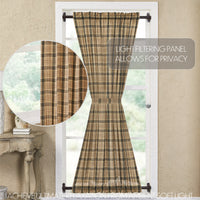 Thumbnail for Cider Mill Plaid Door Panel Curtain 72x40 VHC Brands
