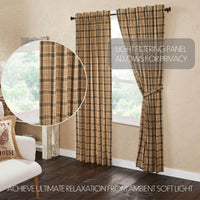 Thumbnail for Cider Mill Plaid Panel Curtain Set of 2 84x40 VHC Brands