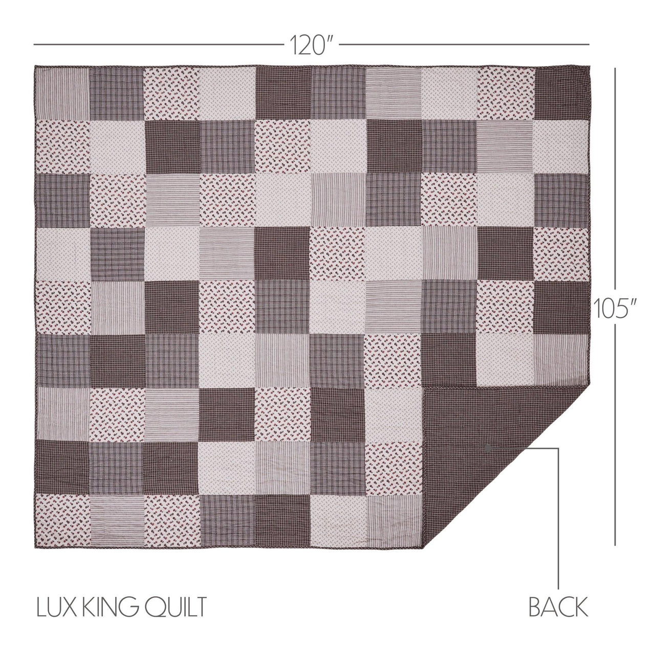 Florette Luxury King Quilt 120Wx105L VHC Brands - The Fox Decor