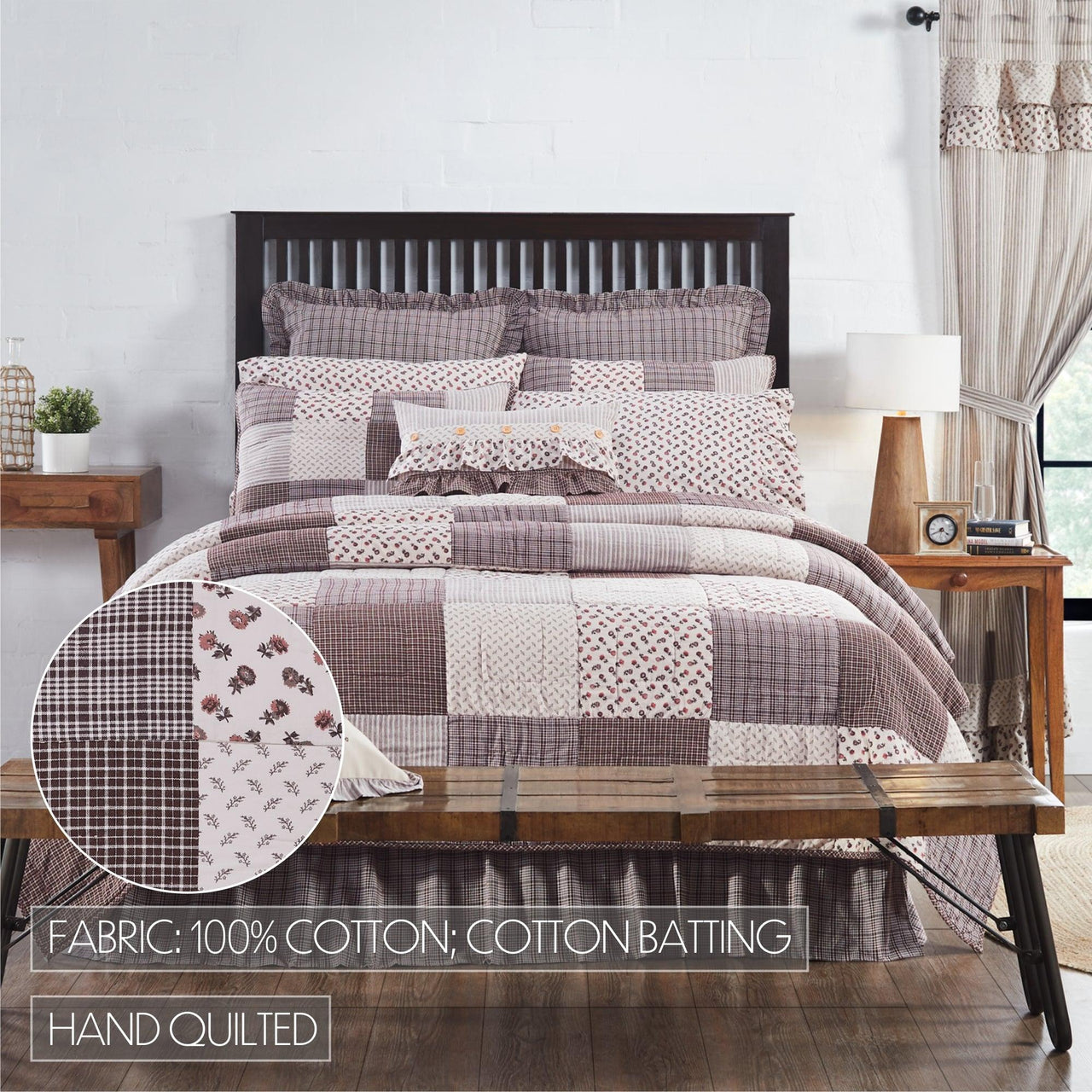 Florette Luxury King Quilt 120Wx105L VHC Brands - The Fox Decor