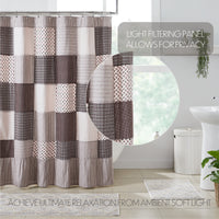 Thumbnail for Florette Patchwork Shower Curtain 72x72