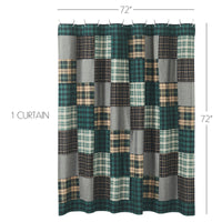 Thumbnail for Pine Grove Patchwork Shower Curtain 72x72 VHC Brands