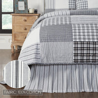 Thumbnail for Sawyer Mill Black King Bed Skirt 78x80x16 VHC Brands - The Fox Decor