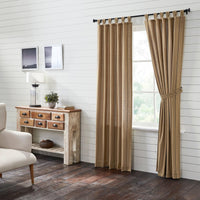 Thumbnail for Stitched Burlap Natural Panel Curtain Set of 2 84x40 VHC Brands - The Fox Decor