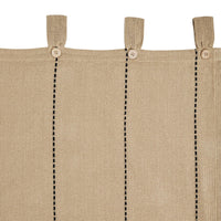 Thumbnail for Stitched Burlap Natural Panel Curtain Set of 2 84x40 VHC Brands - The Fox Decor