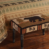 Thumbnail for Adirondack Bear Hooked Bench Park Designs - The Fox Decor