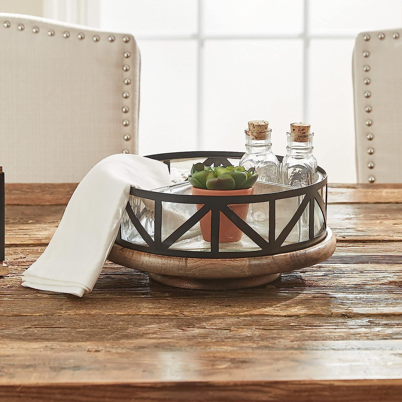 Urban Farmhouse Lazy Susan - Park Designs - The Fox Decor
