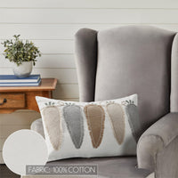 Thumbnail for Burlap Applique Carrot Pillow 14x22 - The Fox Decor