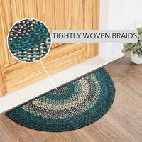 Thumbnail for Pine Grove Jute Rug Half Circle 16.5x33 - The Fox Decor