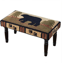 Thumbnail for Adirondack Bear Hooked Bench Park Designs - The Fox Decor