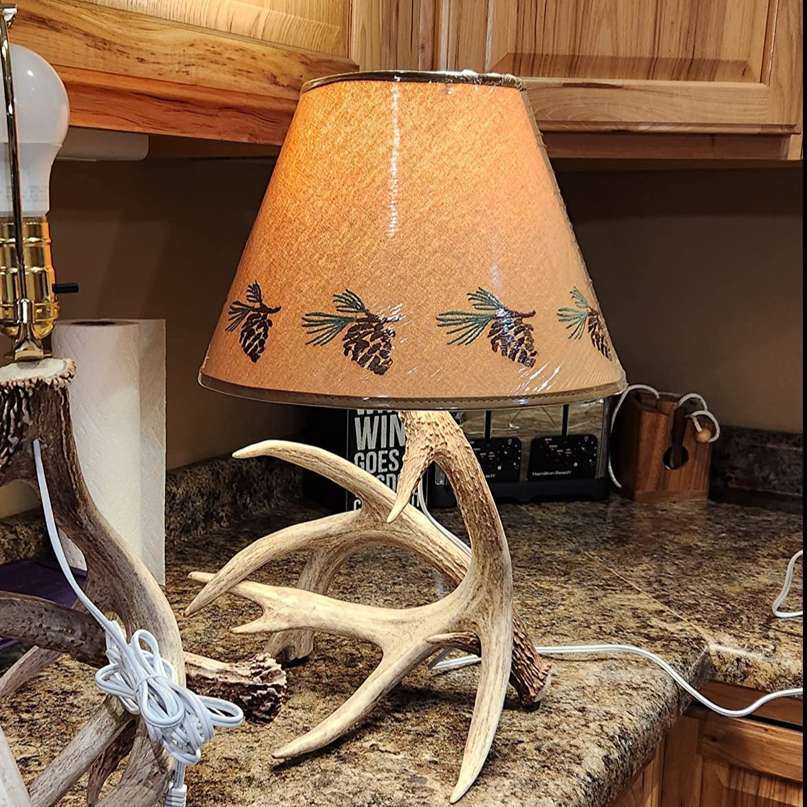 Pinecone Embroidered Shades - 12" Park Designs - The Fox Decor