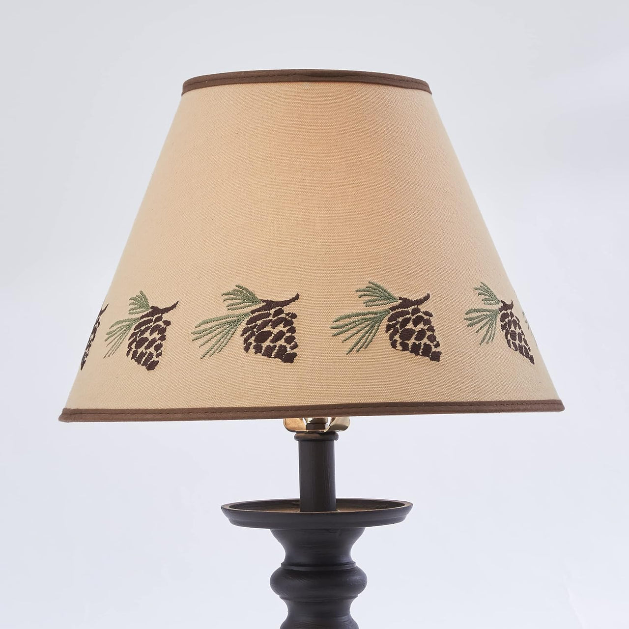 Pinecone Embroidered Shades - 12" Park Designs