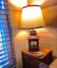 Thumbnail for Iron Lantern Lamp - Red Park Designs
