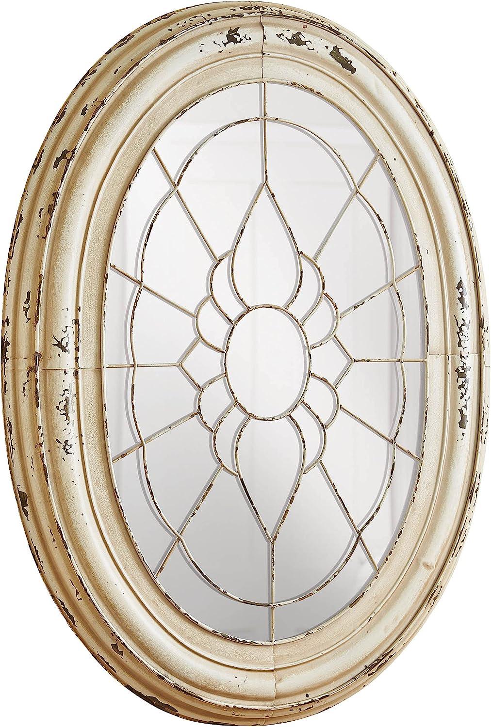 Metal Window Frame Mirror in Aged Cream Park Designs - The Fox Decor