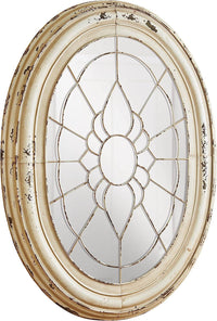 Metal Window Frame Mirror in Aged Cream Park Designs - The Fox Decor