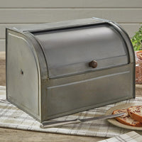 Thumbnail for Grey Metal Breadbox - Park Designs - The Fox Decor