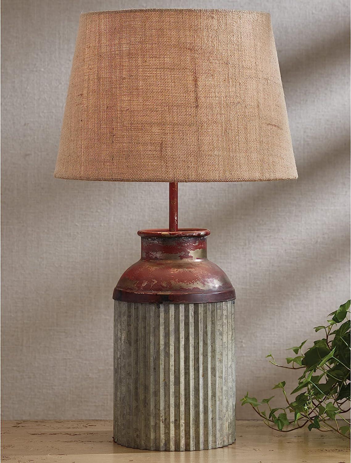 Crimped Canister Lamp with Shade - Park Designs - The Fox Decor