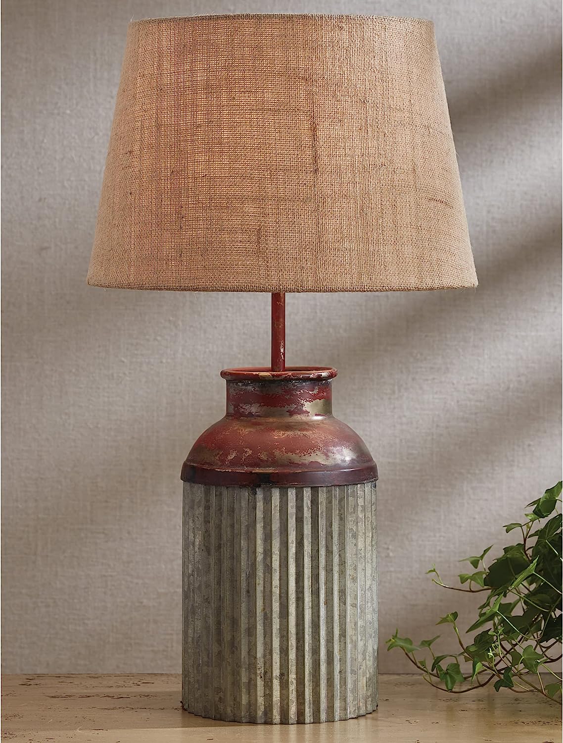 Crimped Canister Lamp with Shade - Park Designs