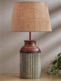Crimped Canister Lamp with Shade - Park Designs - The Fox Decor