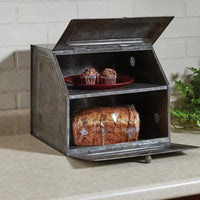 Thumbnail for Star Metal Bread Box - Galvanized - Park Designs - The Fox Decor
