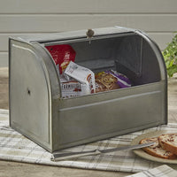 Thumbnail for Grey Metal Breadbox - Park Designs - The Fox Decor
