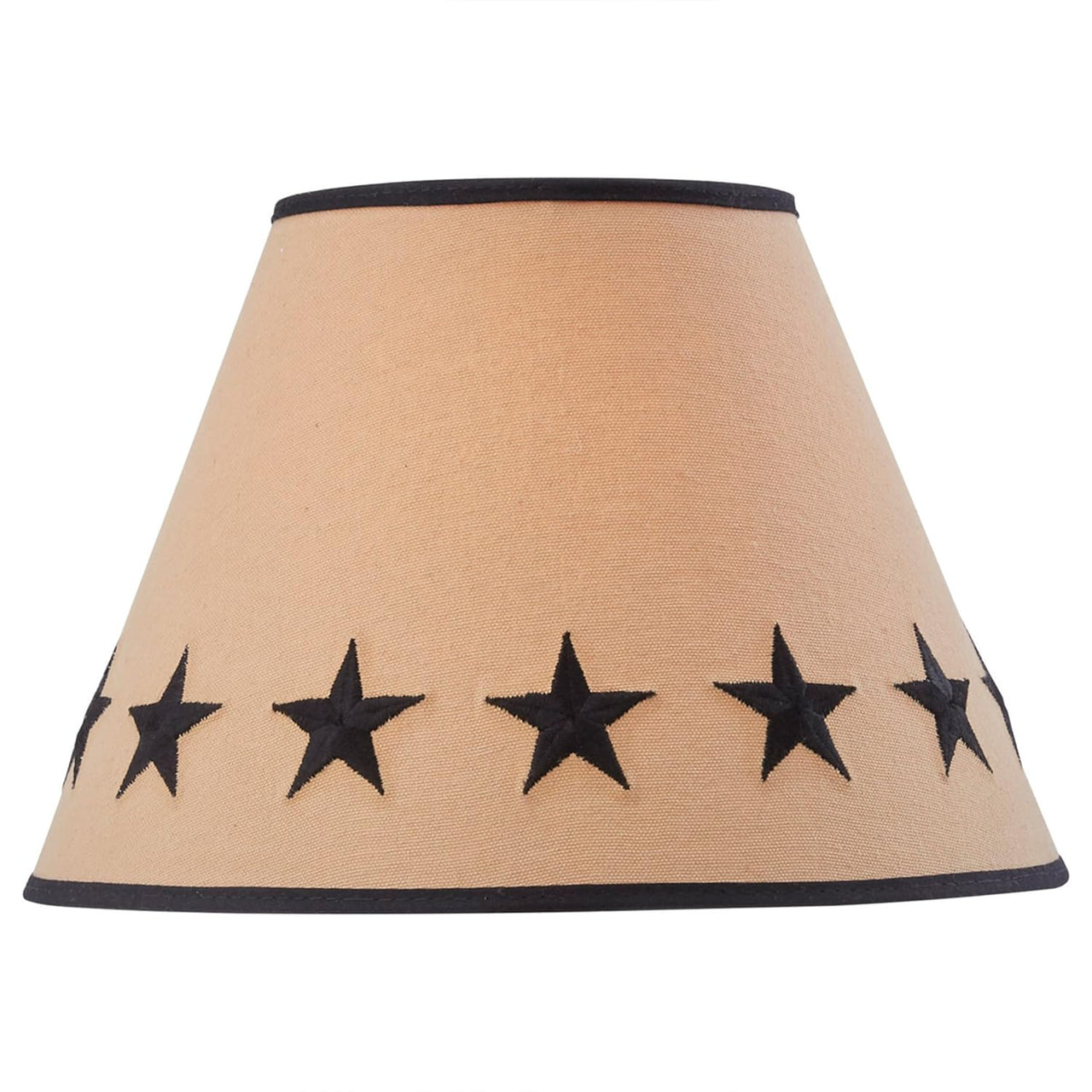 Black Star Embroidered Shade - 12" Park Designs - The Fox Decor