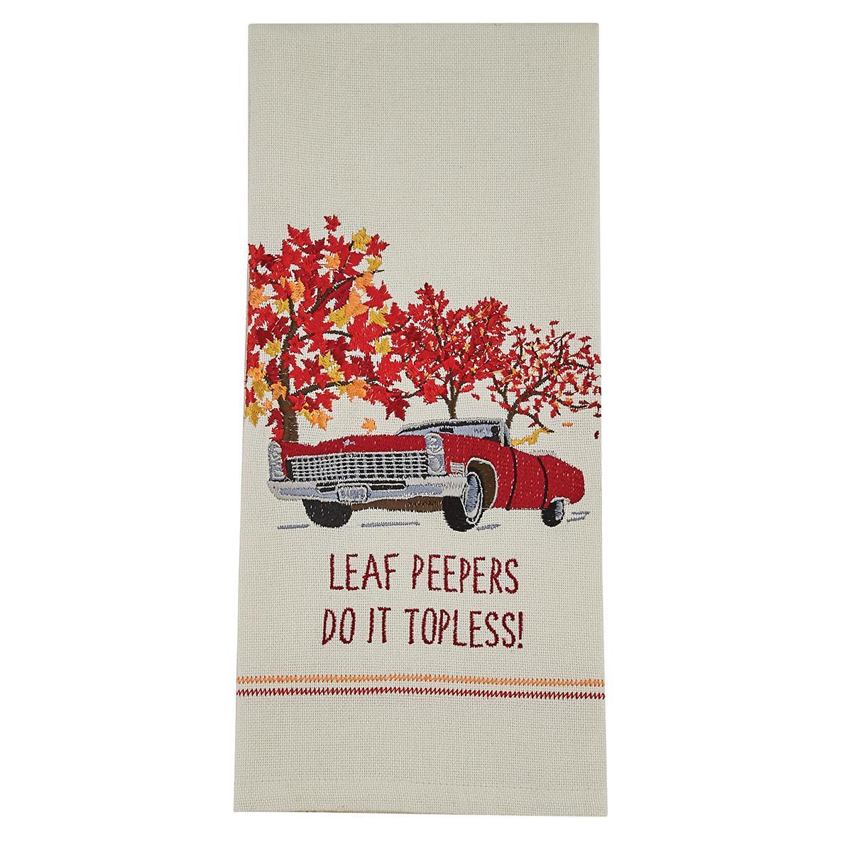 Leaf Peepers Dishtowel - Set of 2 Park Designs - The Fox Decor