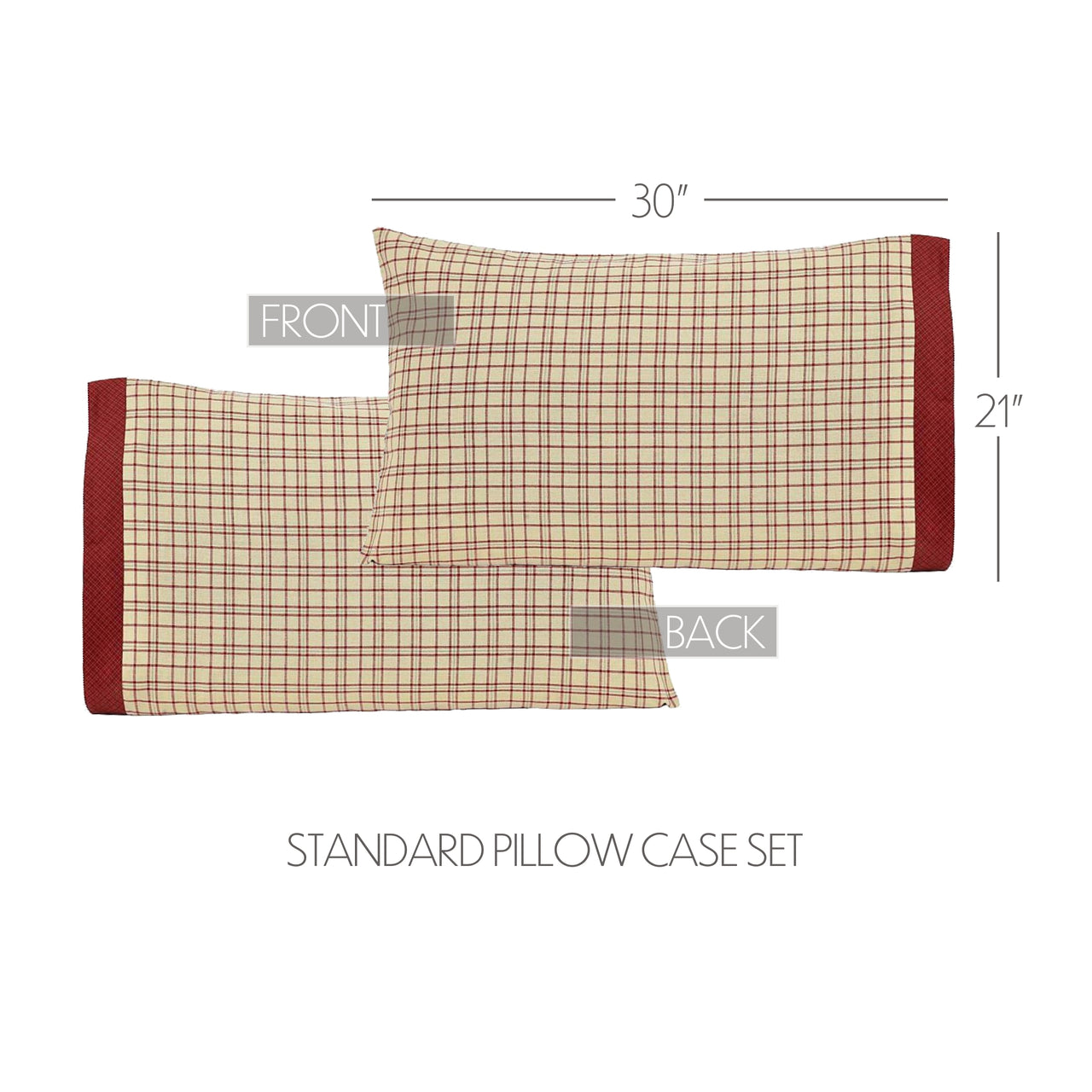 Tacoma Standard Pillow Case Set of 2 21x30 VHC Brands