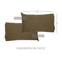 Thumbnail for Tea Cabin Green Plaid Standard Pillow Case Set of 2 21x30 VHC Brands - The Fox Decor