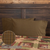 Thumbnail for Tea Cabin Green Plaid Standard Pillow Case Set of 2 21x30 VHC Brands - The Fox Decor