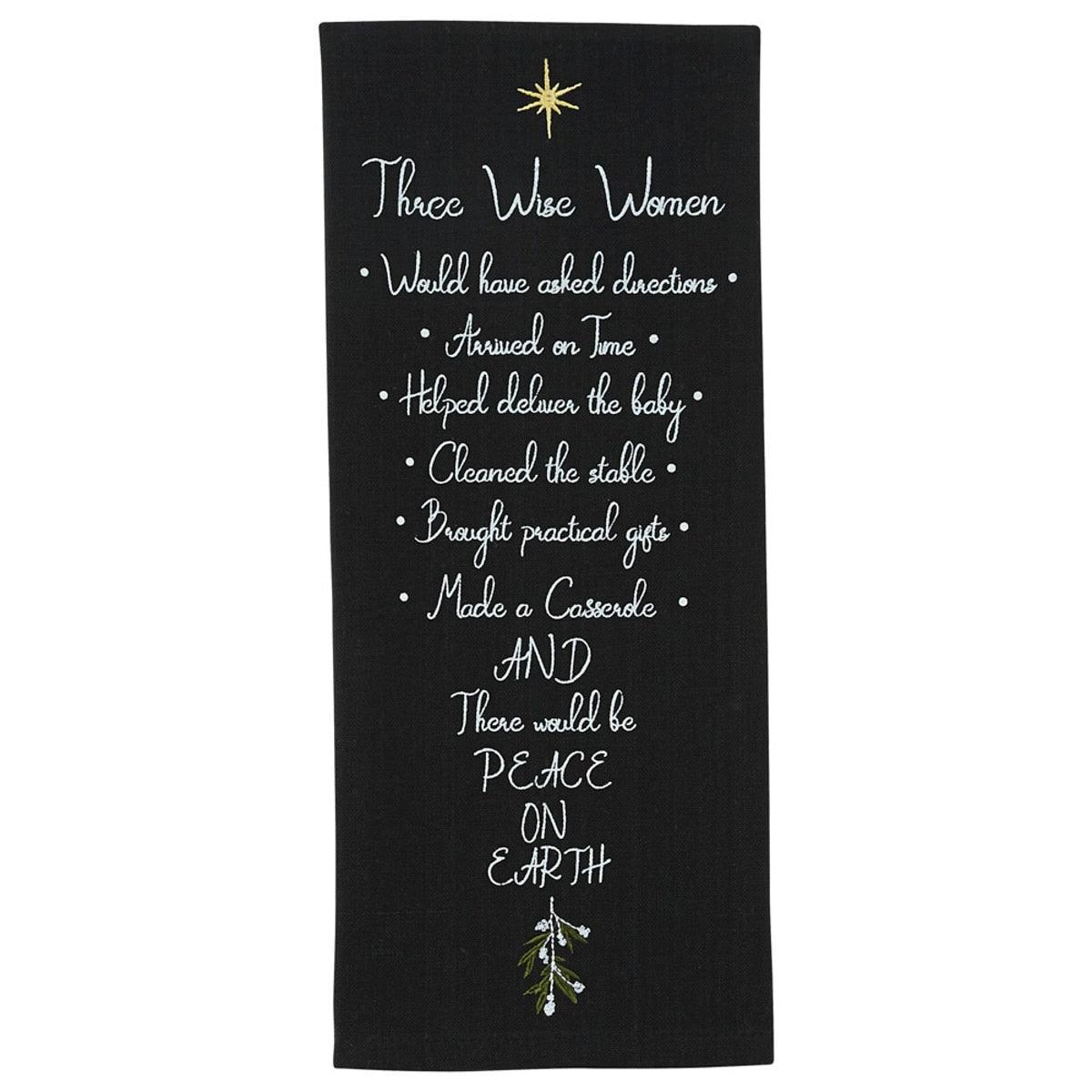 3 Wise Women Dishtowel - Park Designs - The Fox Decor