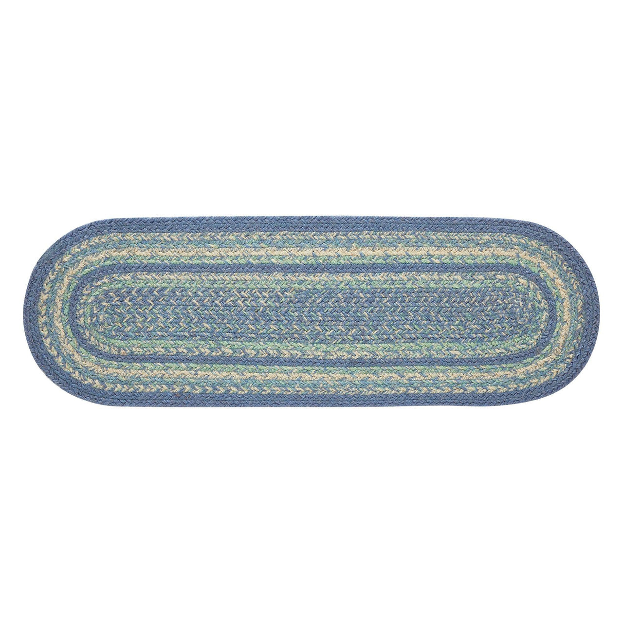 Jolie Jute Stair Tread Oval Latex 8.5x27 - The Fox Decor