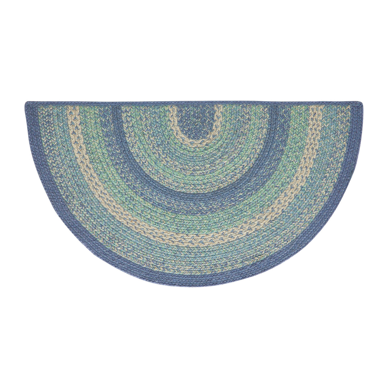 Jolie Jute Half Circle Braided Rug w/ Pad 19.5"x36" VHC Brands - The Fox Decor