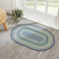 Thumbnail for Jolie Braided Jute Oval Braided Rugs with Rug Pad - VHC Brands - The Fox Decor
